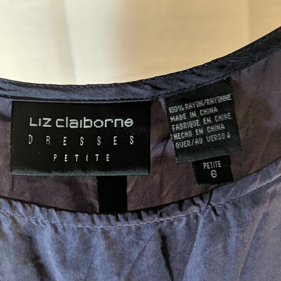 Liz Claiborne Purple Maxi Dress Tank Sleeveless Petite 6 6P Long - Picture 4 of 11